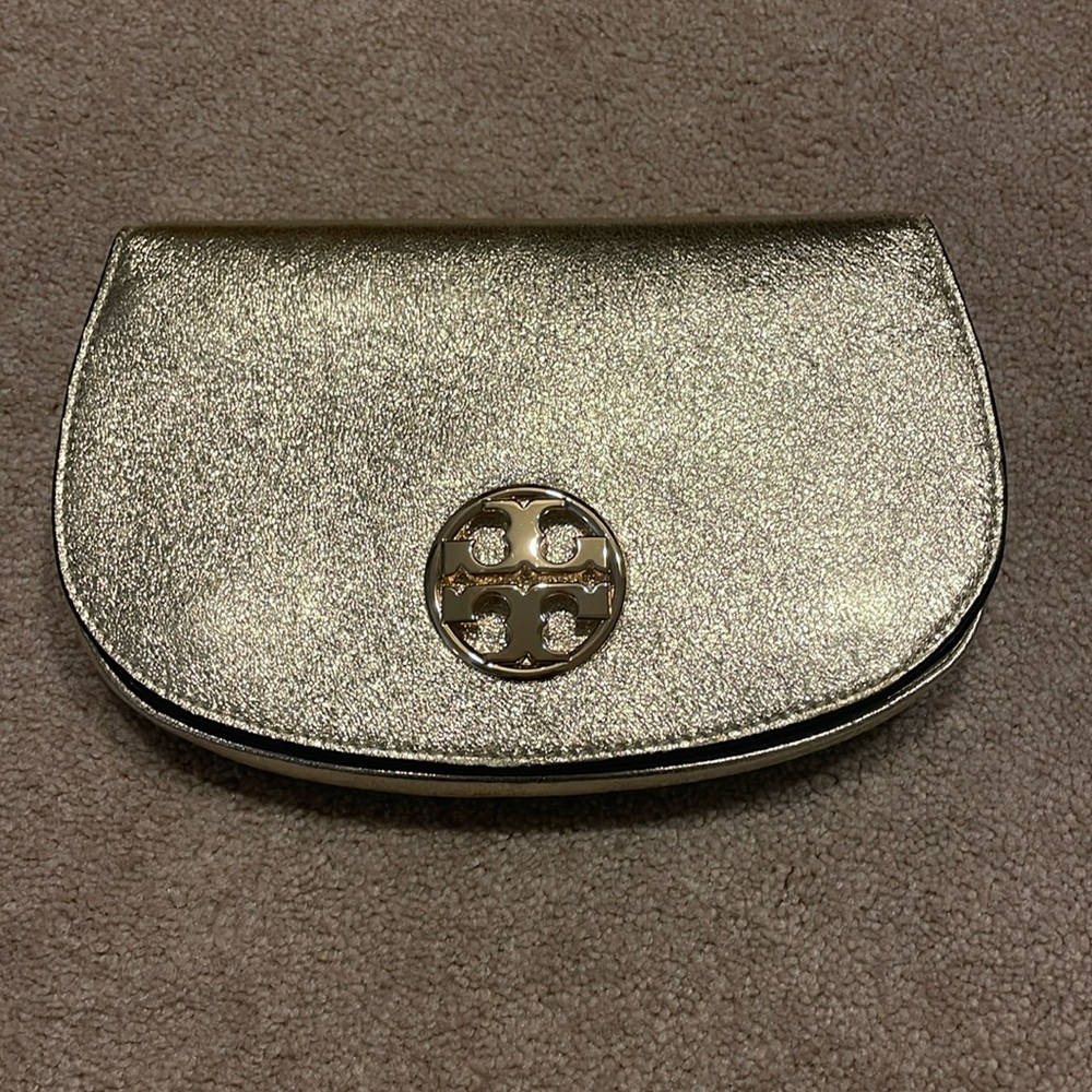 Tory Burch Gold Crossbody Bag